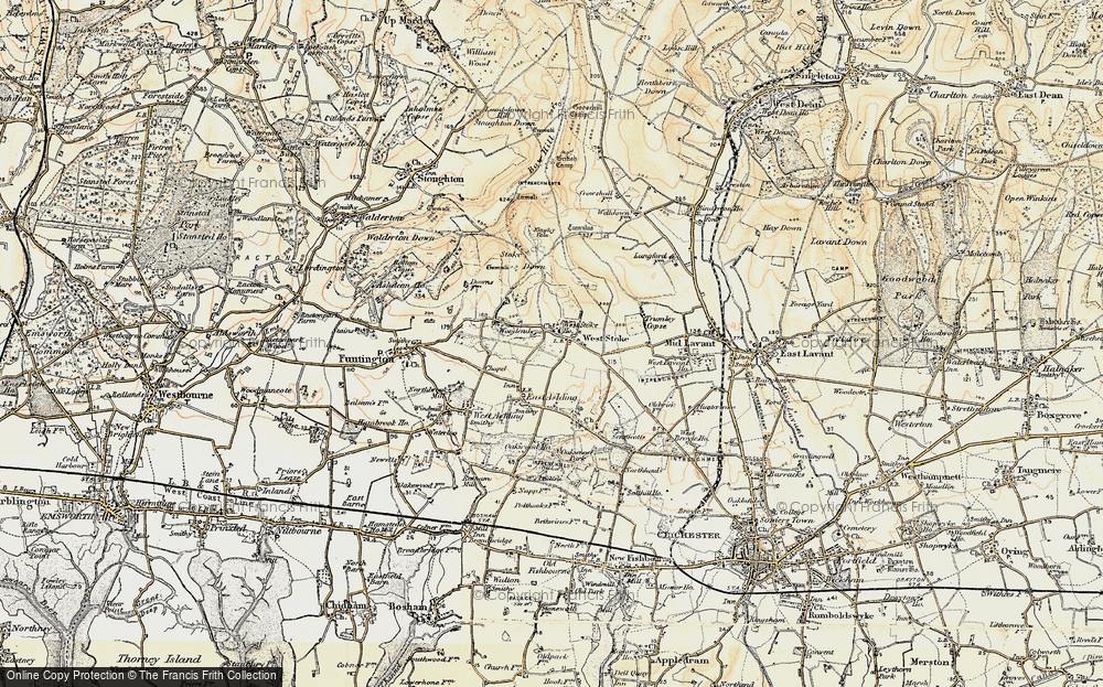 Old Map of West Stoke, 1897-1899 in 1897-1899