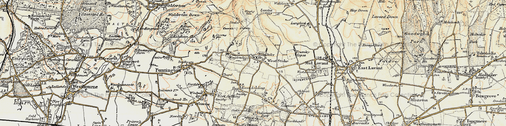 Old map of West Stoke in 1897-1899