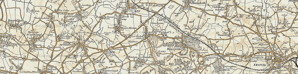 Old map of West Stoke in 1898-1900