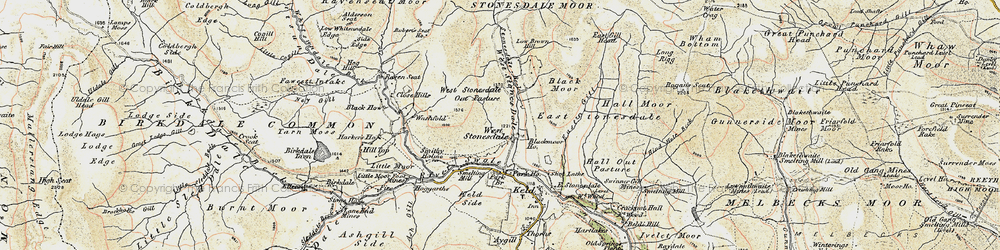 Old map of West Stones Dale in 1903-1904