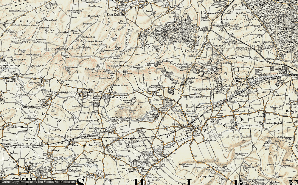 Old Map of West Stowell, 1897-1899 in 1897-1899