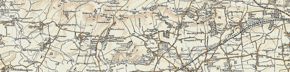 Old map of West Stowell in 1897-1899