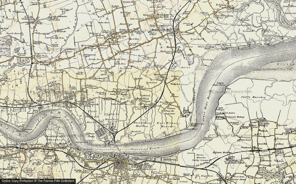 Old Map of West Tilbury, 1897-1898 in 1897-1898