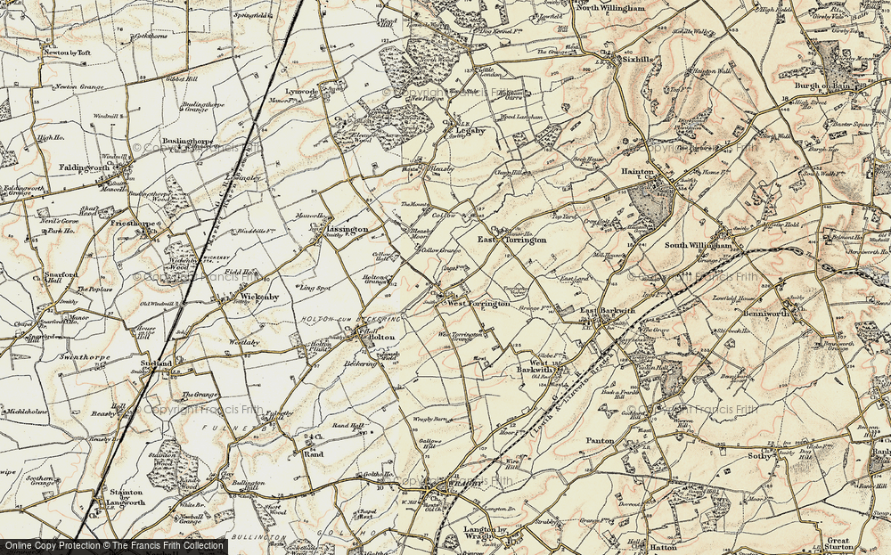 Old Map of West Torrington, 1902-1903 in 1902-1903