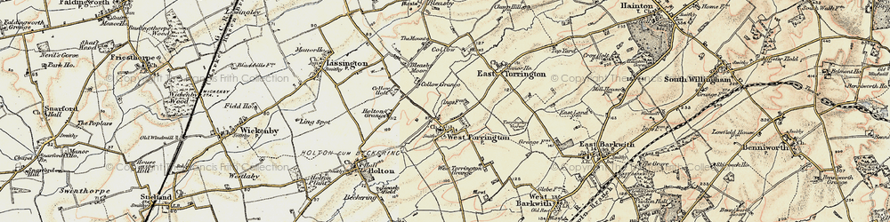 Old map of West Torrington in 1902-1903