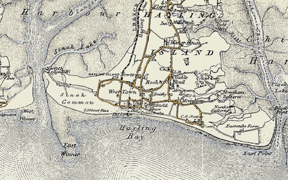 Old map of West Town in 1897-1899