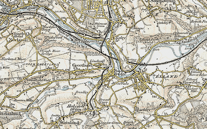 Old map of West Vale in 1903