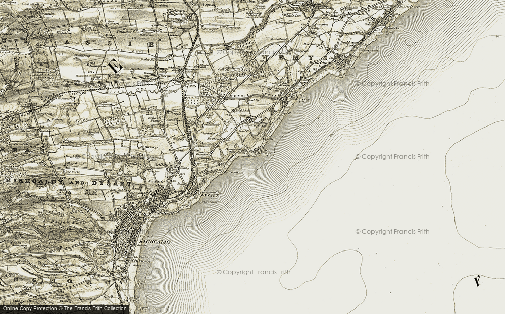 Old Map of West Wemyss, 1903-1908 in 1903-1908