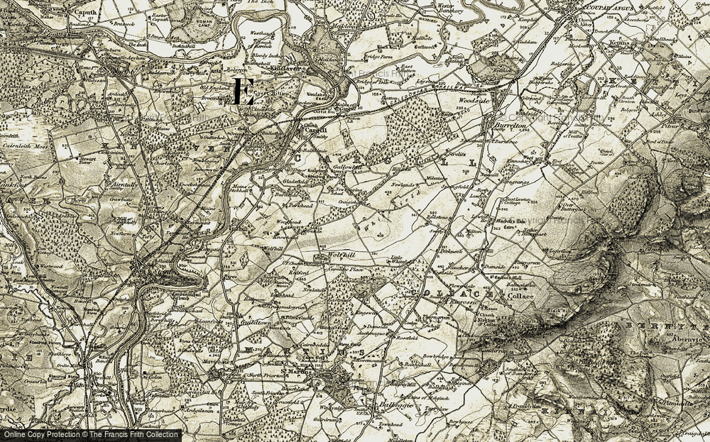Old Map of West Whitefield, 1907-1908 in 1907-1908