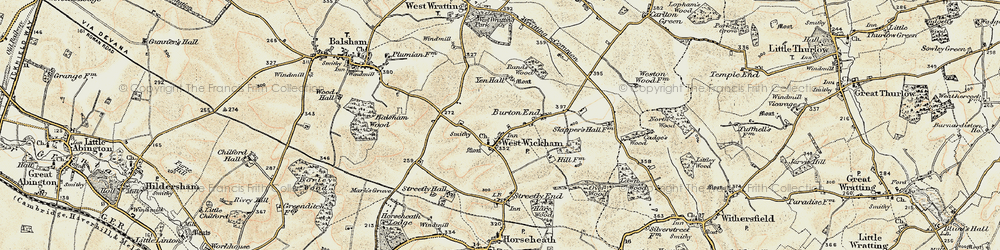 Old map of West Wickham in 1899-1901