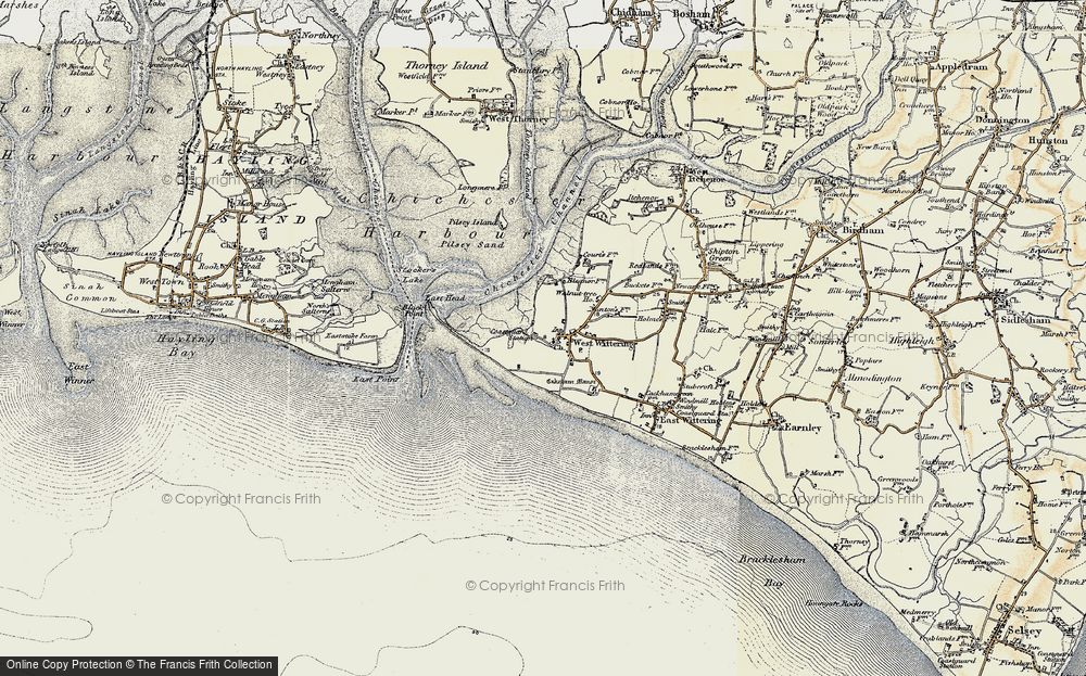 Old Map of West Wittering, 1897-1899 in 1897-1899