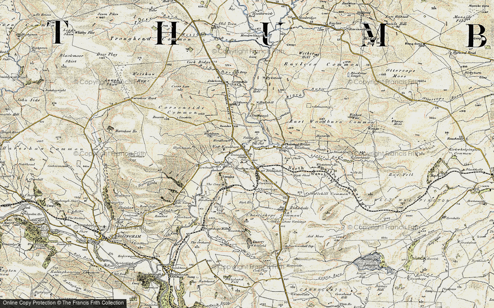 Old Map of Historic Map covering Brigg, The in 1903