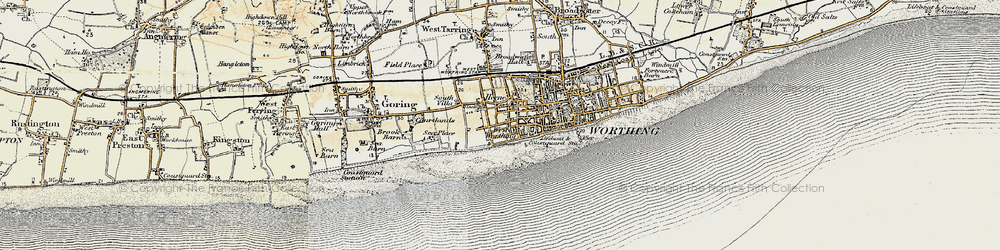 Old map of West Worthing in 1898