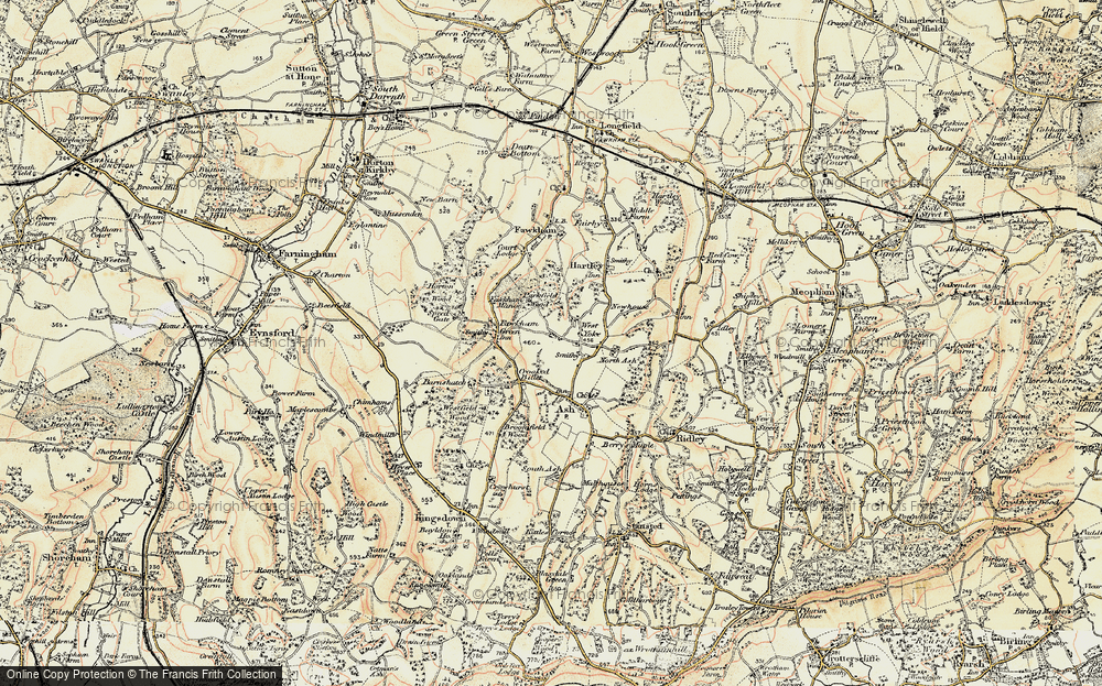 Old Map of West Yoke, 1897-1898 in 1897-1898