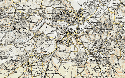 Old map of Westbrook in 1897-1909