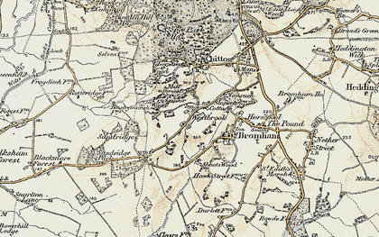 Old map of Westbrook in 1898-1899