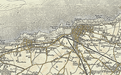 Old map of Westbrook in 1898-1899