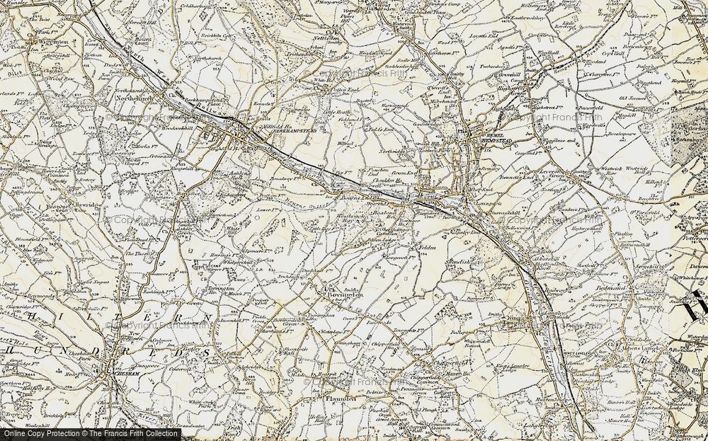 Old Map of Westbrook Hay, 1897-1898 in 1897-1898