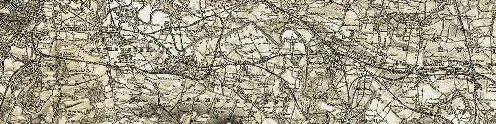 Old map of Westburn in 1904-1905