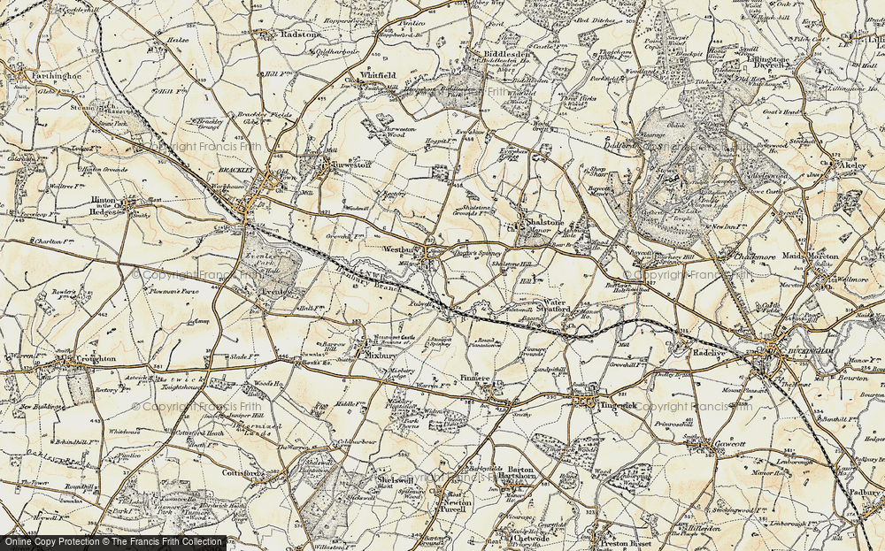 Old Map of Westbury, 1898-1901 in 1898-1901