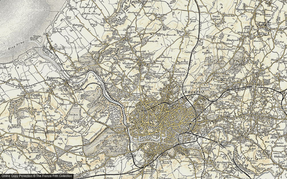 Old Map of Westbury Park, 1899 in 1899