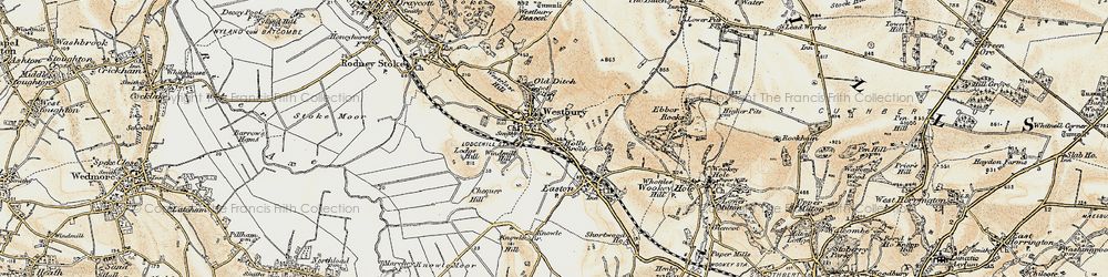 Old map of Westbury-sub-Mendip in 1899