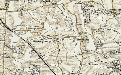 Old map of Westby in 1902-1903