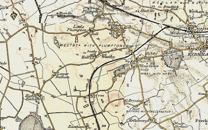 Old map of Westby in 1903