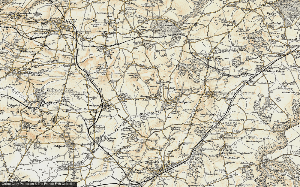 Old Map of Westcombe, 1899 in 1899