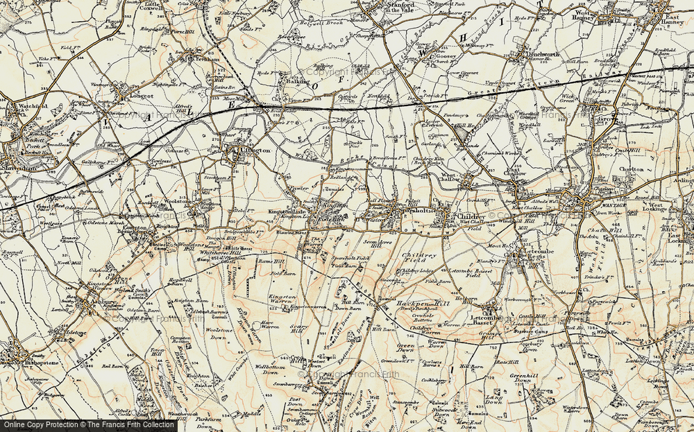 Old Map of Westcot, 1897-1899 in 1897-1899