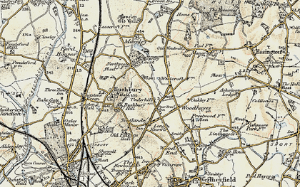 Old map of Westcroft in 1902