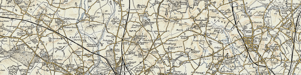 Old map of Westcroft in 1902