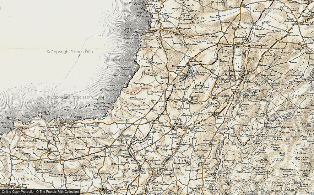Old Map of Westdowns, 1900 in 1900