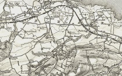 Old map of Wester Broomhouse in 1901-1906