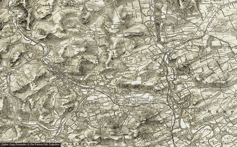 Old Map of Wester Housebyres, 1901-1904 in 1901-1904