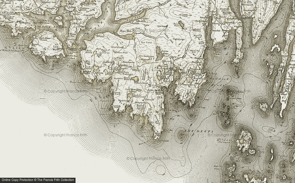 Old Map of Wester Skeld, 1911-1912 in 1911-1912