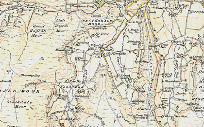 Old map of Westerdale Moor in 1903-1904
