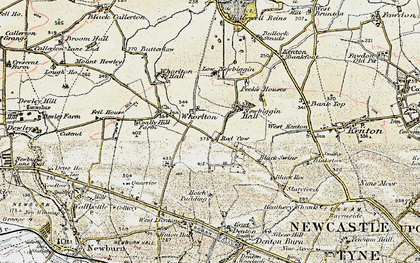 Old map of Westerhope in 1901-1903