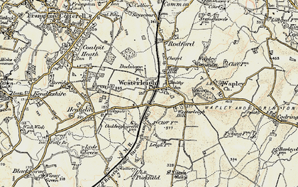 Old map of Westerleigh in 1899