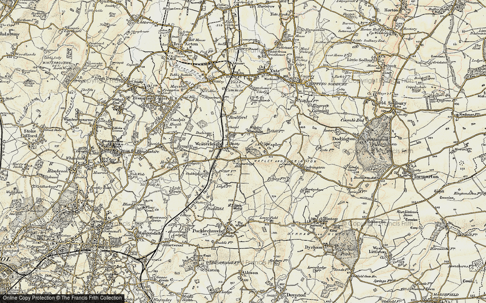 Old Map of Westerleigh Hill, 1899 in 1899