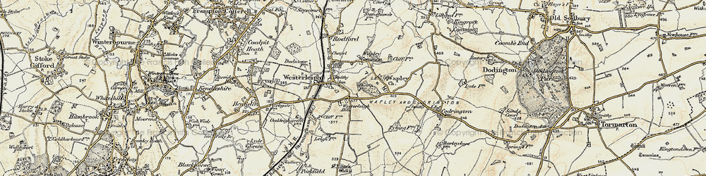 Old map of Westerleigh Hill in 1899