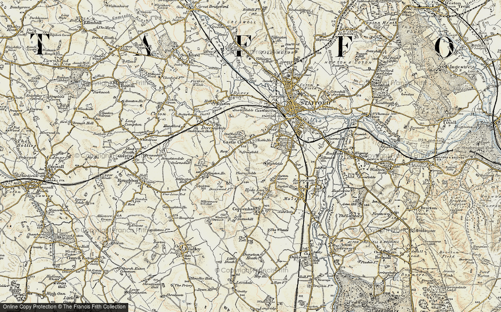 Old Map of Western Downs, 1902 in 1902