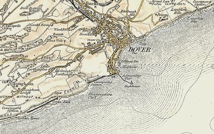 Old map of Western Docks in 1898-1899