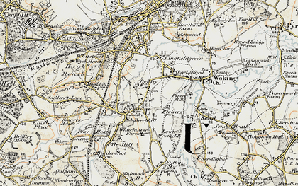 Old map of Westfield in 1897-1909