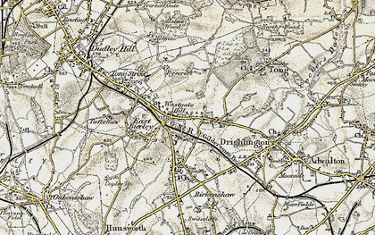 Old map of Westgate Hill in 1903