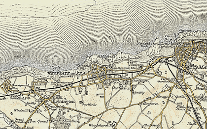 Old map of Westgate on Sea in 1898-1899