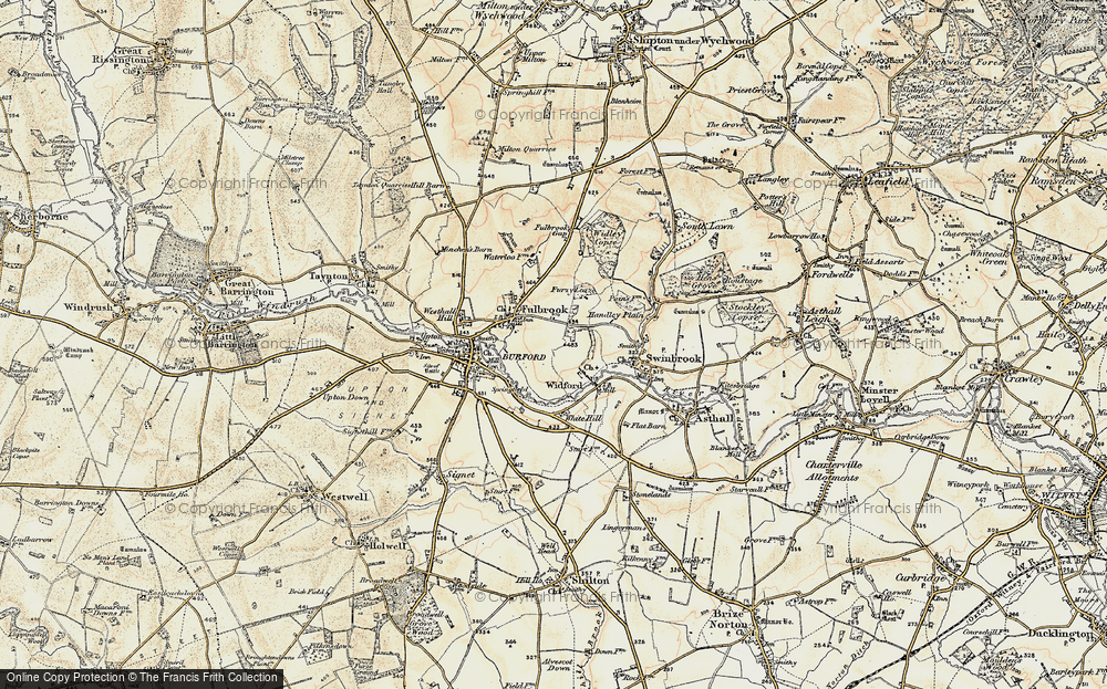 Old Map of Westhall Hill, 1898-1899 in 1898-1899