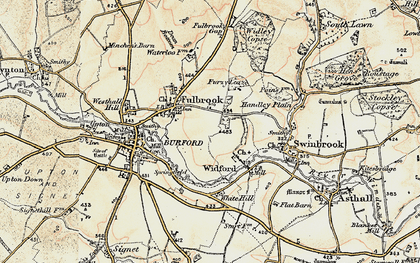 Old map of Westhall Hill in 1898-1899
