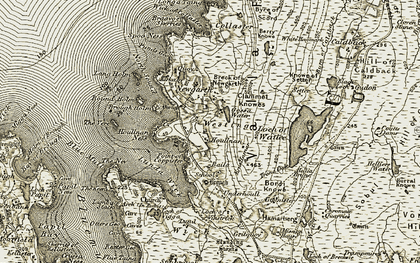 Old map of Braava Skerries in 1912