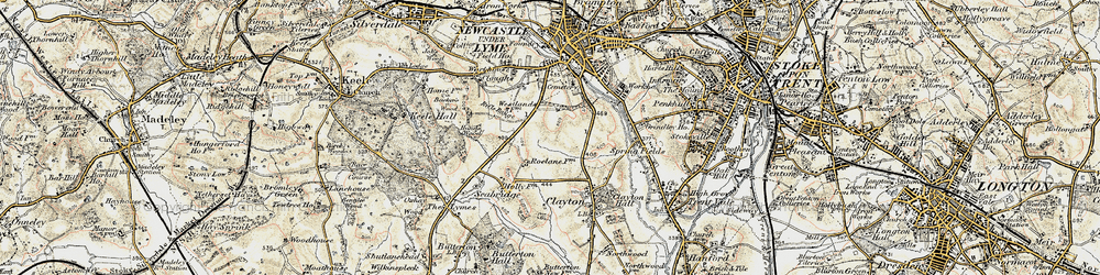 Old map of Westlands in 1902